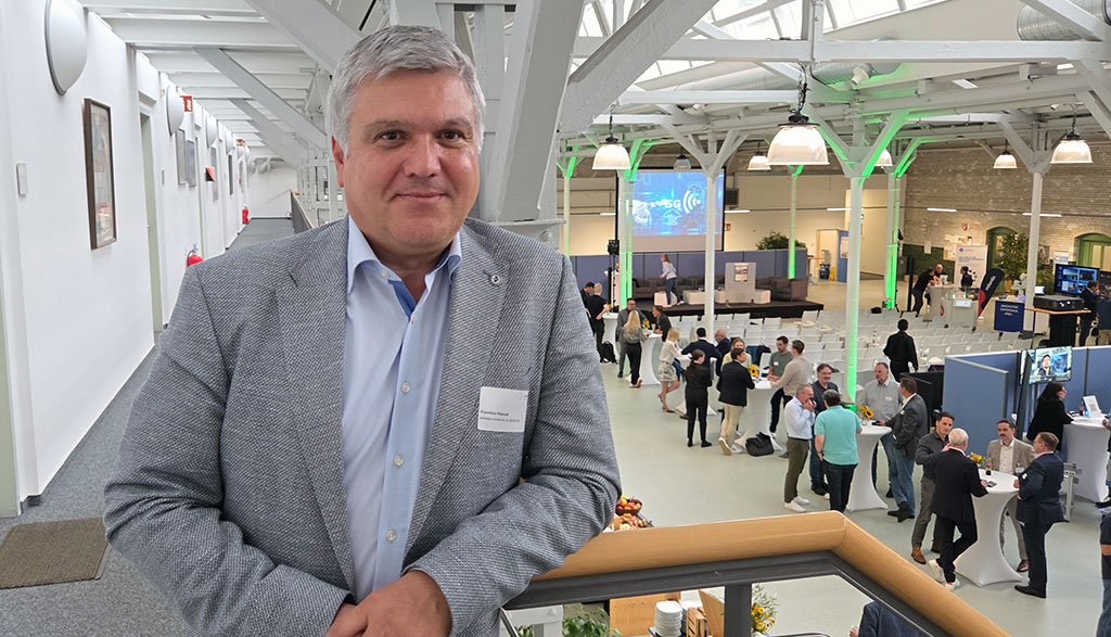 Francisco Pascual auf der 5G-Fachtagung bei Infraserv Höchst im Industriepark Frankfurt.