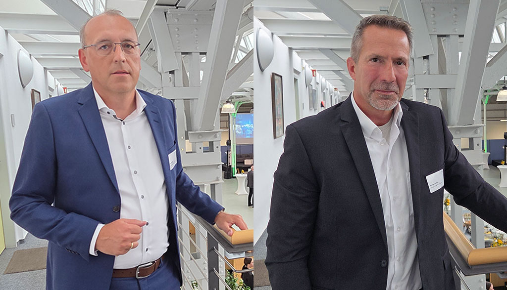 Sascha Schieber und Andreas Goeres von Infraserv Höchst im Gespräch über das 5G-Campusnetz im Industriepark Frankfurt Höchst.