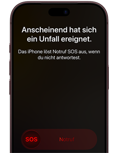 Mit Sicherheitsfeatures wie der Unfallerkennung
