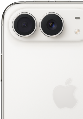 Rückseite mit Apple Logo, Zweifach-Kamera und Blitz