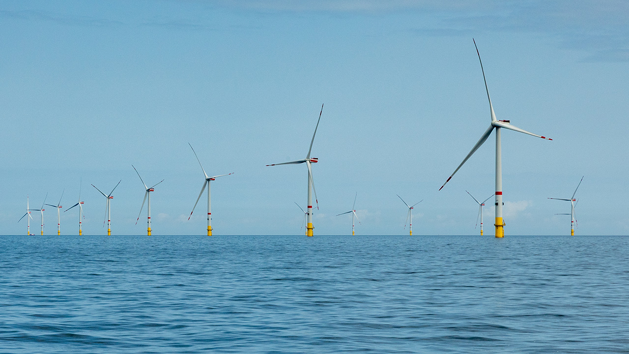 Windräder im Meer